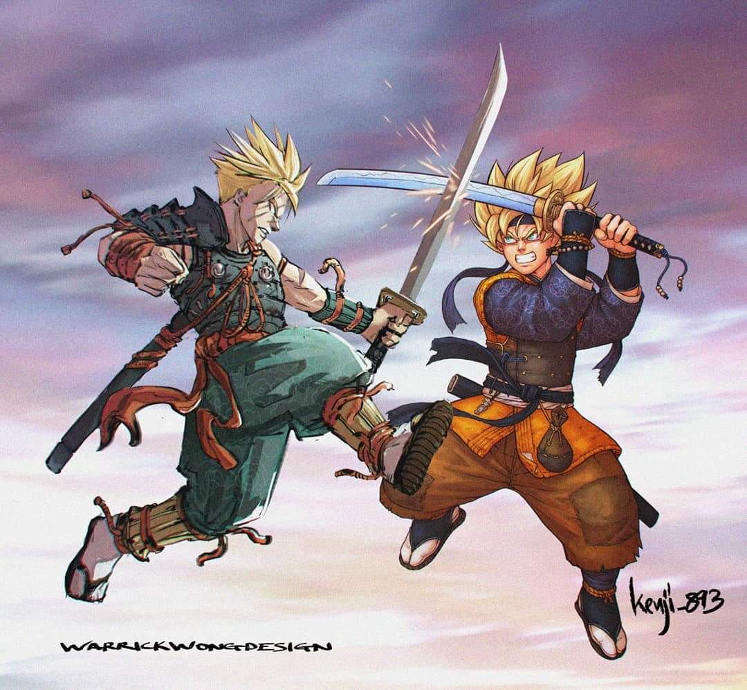 Künstler illustriert Dragonball-Charaktere als Samurai